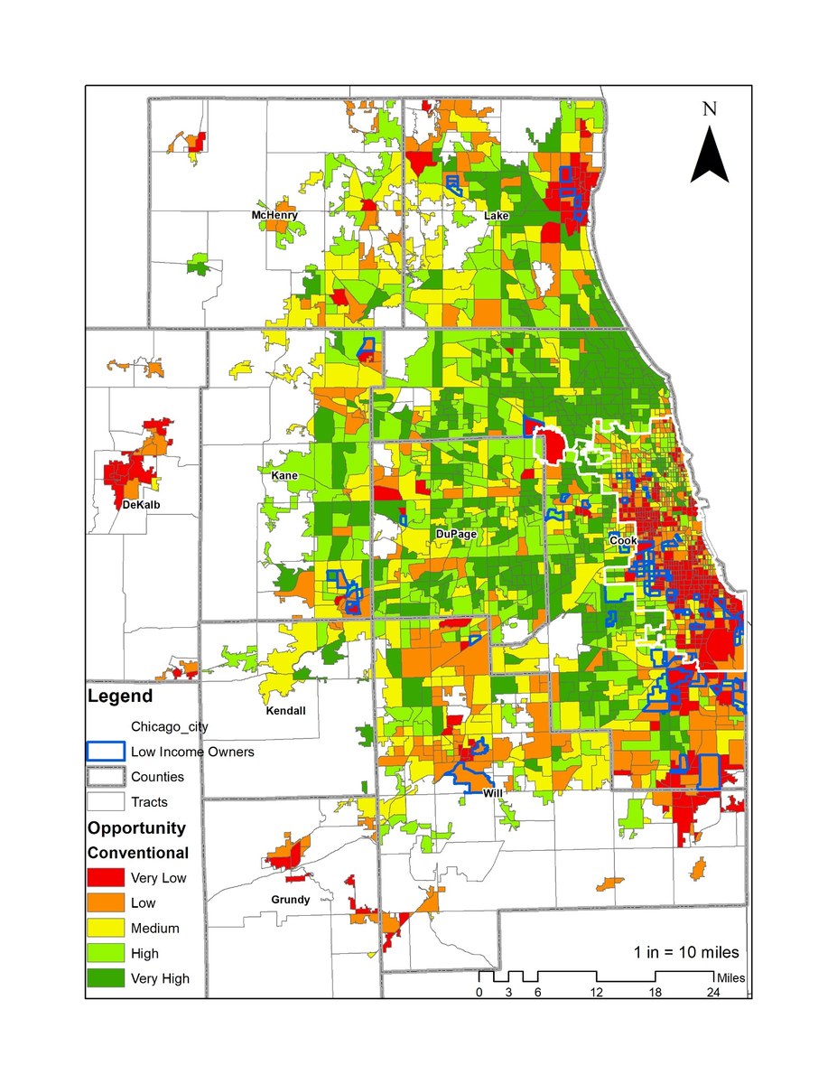 Conventional opportunity map