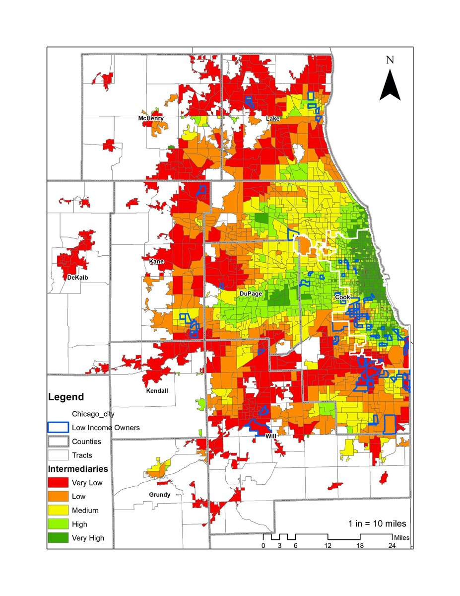 Chicago intermediary map